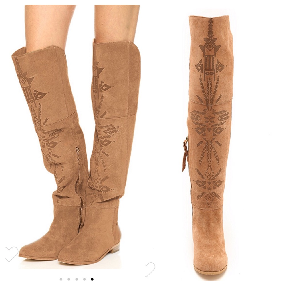 Cynthia Vincent Ansley Etched over the knee boot 8